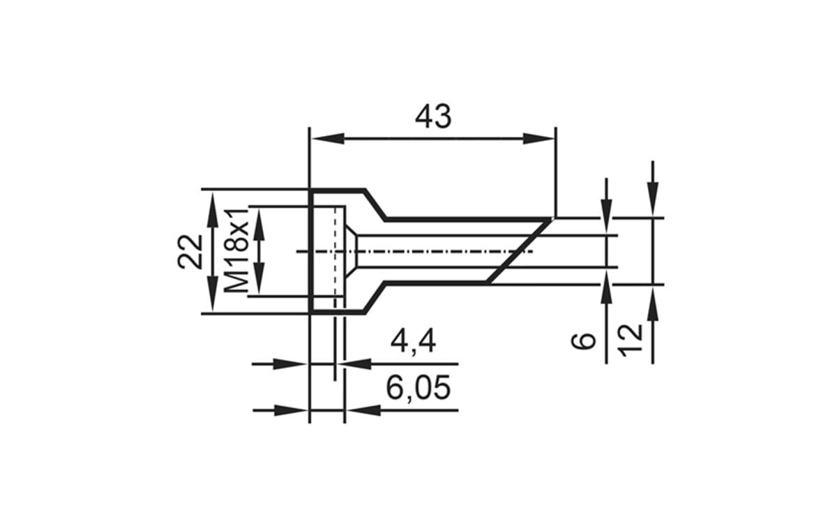 Schallrohr für Ultraschallsensoren - AA965 - autosen-1