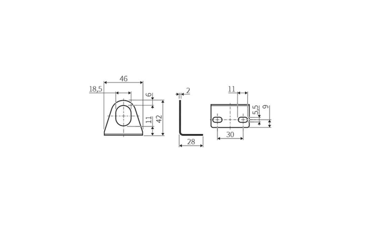 Befestigungswinkel M18 - AA903 - autosen-1