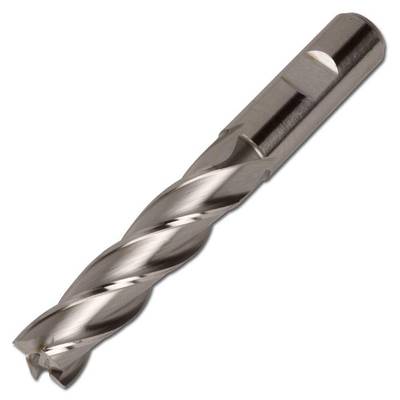 Schaftfräser HSS Co8 - für Stahl und Guss - DIN 844-L - Typ N - mit Zentrumschnitt - Gesamtlänge 95 mm - Schaft-Ø h 6 10