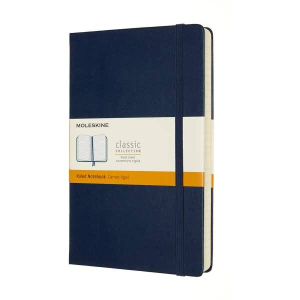 Notizbuch Large A5 liniert 200 Blatt Hardcover saphir-0