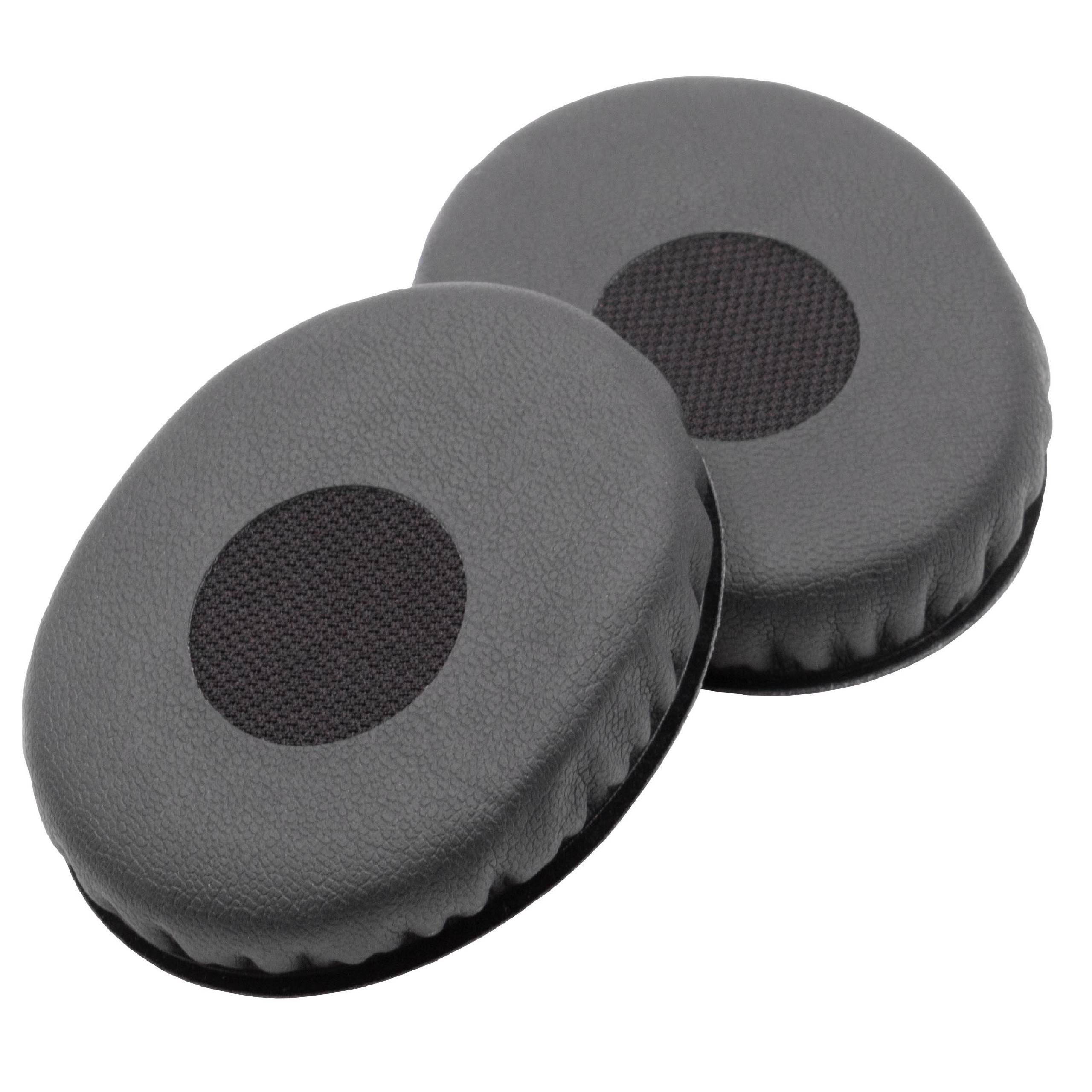 vhbw Ohrpolster kompatibel mit Sennheiser HD220 | HD219, HD229, HD228, HD218 Kopfhörer Headset, Polyurethan /-0