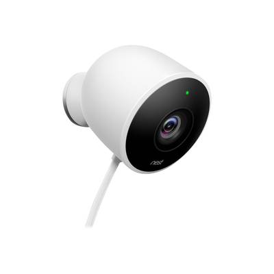 Nest Cam Outdoor - Netzwerk-Überwachungskamera - Außenbereich - wetterfest - Farbe (Tag&Nacht) - 3 MP