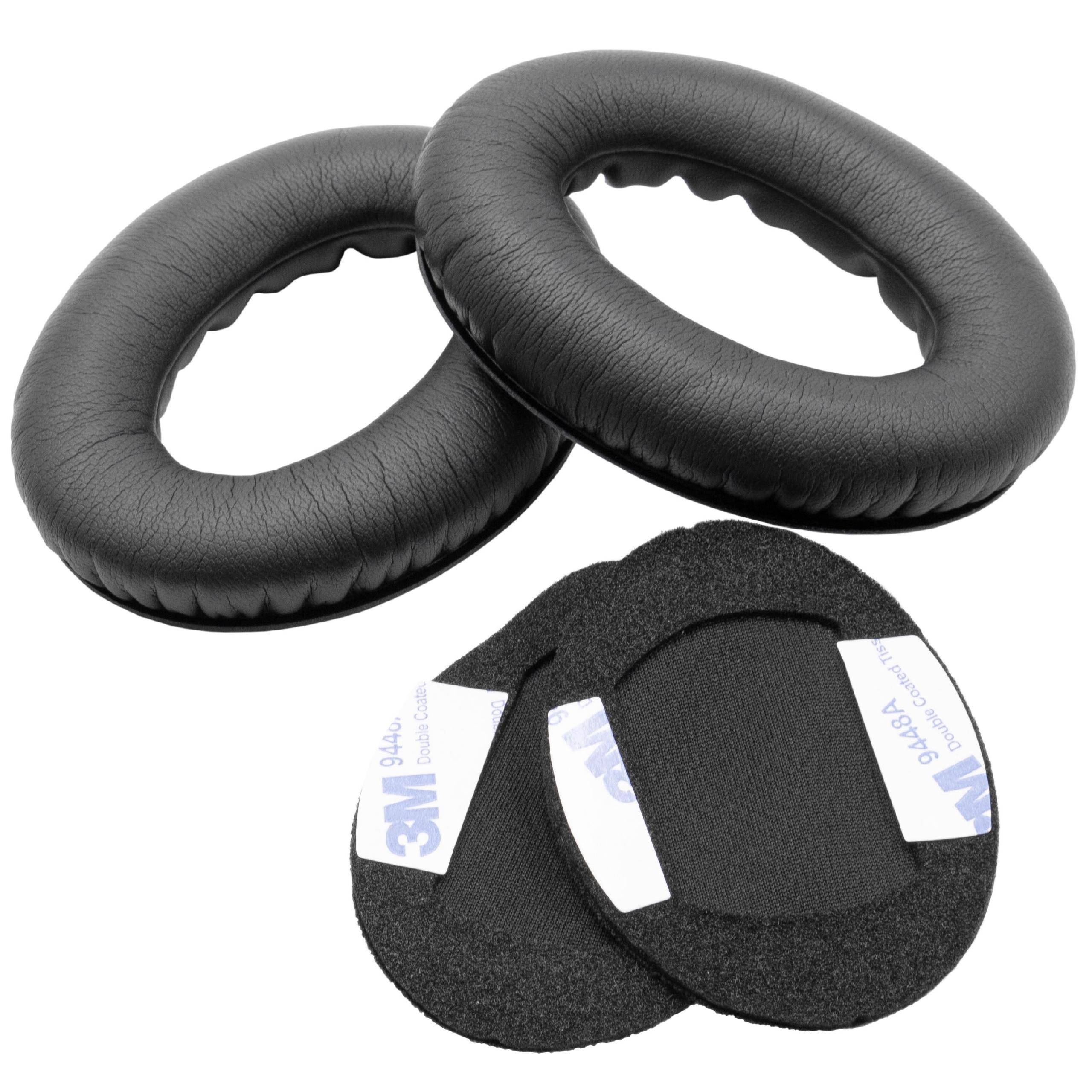 vhbw Ohrpolster kompatibel mit Bose Around-Ear AE1 Kopfhörer Headset | Polyurethan / Schaumstoff Schwarz-1