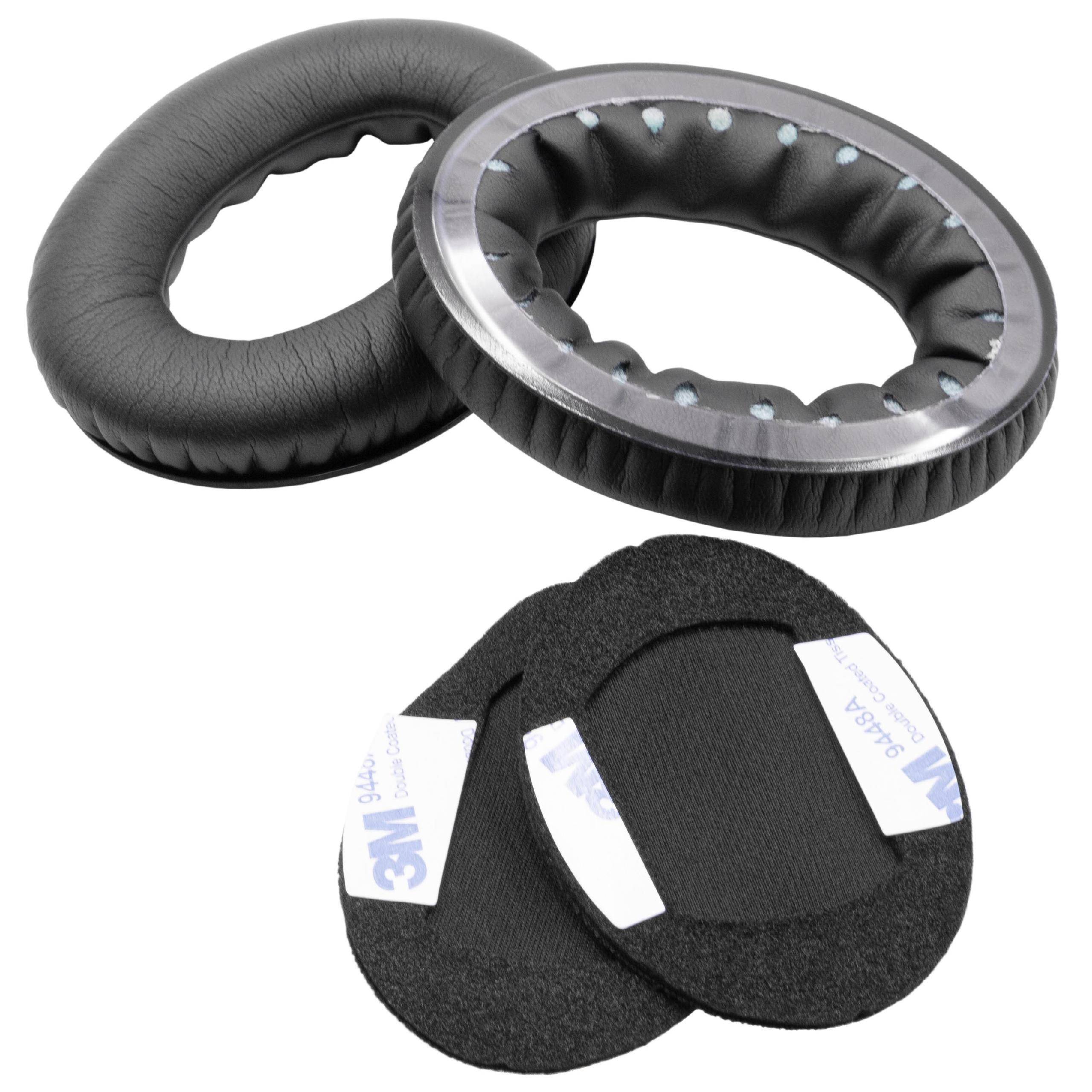 vhbw Ohrpolster kompatibel mit Bose Around-Ear AE1 Kopfhörer Headset | Polyurethan / Schaumstoff Schwarz-0