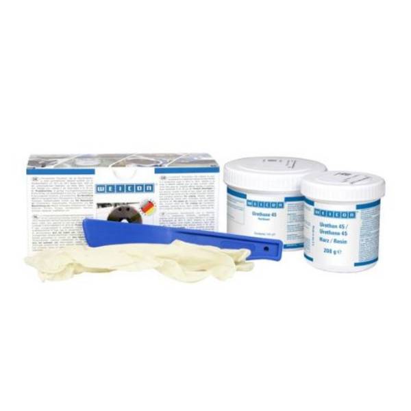 WEICON Urethan 45 Polyurea Verguss- und Beschichtungsharz 0,5 kg hell beige