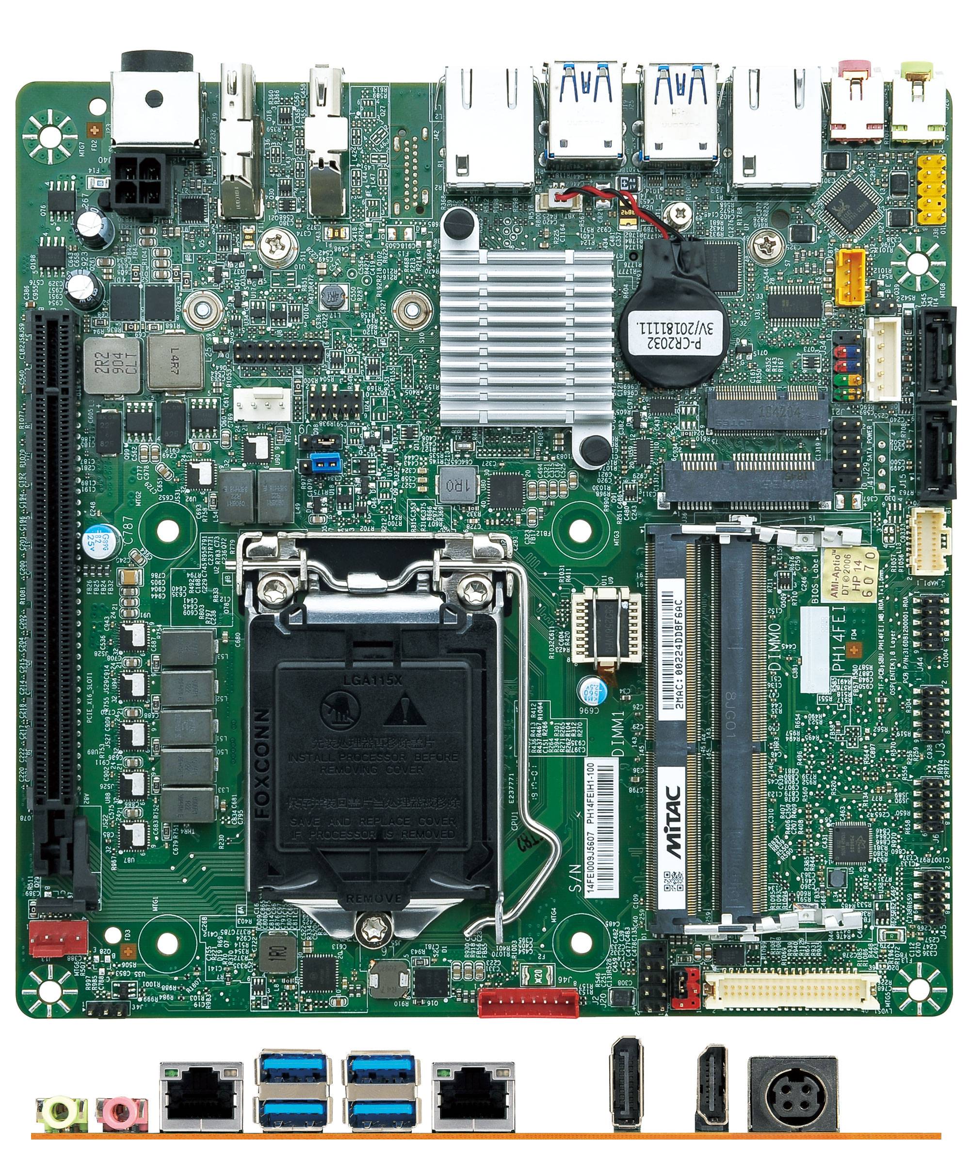 Mitac PH14FEI-Q370-12V Thin-ITX (Intel Q370, LGA1151 Coffee Lake)-0