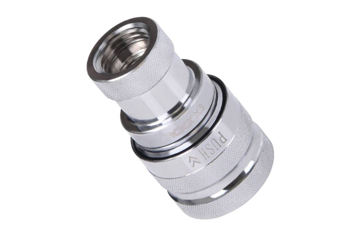 ANK Alphacool Eiszapfen Schnellverschluss Kupplung G1/4 IG - Chrome-1