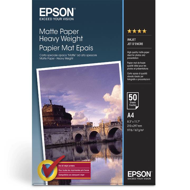 Epson Matte Paper Heavy Weight S041256 A4 50 Blatt 167g-0