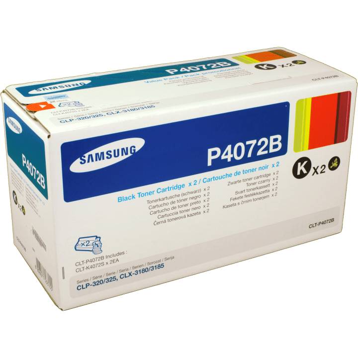 Samsung HP CLT-P4072B - 2er-Pack - Schwarz - original - Tonerpatrone (SU381A)-0