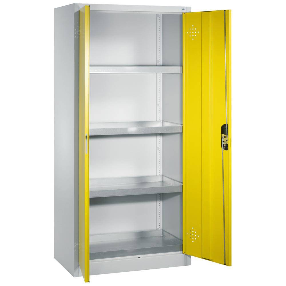 Gefahrstoffschrank, C+P Umweltschrank, für wassergefährdende Stoffe, mit Flügeltüren, 1.950 x 930 x 500 mm (HxBxT), Farb-0
