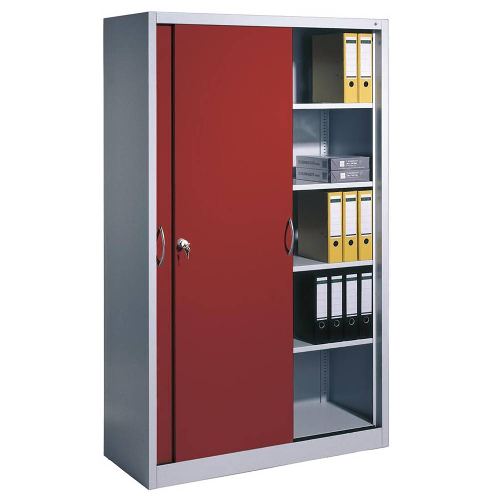 Aufsatzschrank H500xB1600xT400mm 1 OH m.Schiebetüren schwarzgrau/schwarzgrau C+P-4