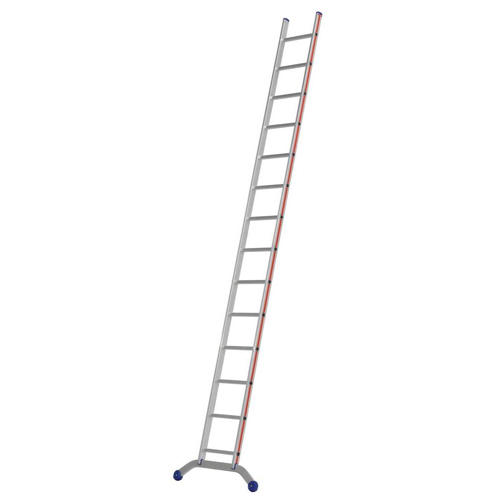 Hymer Sprossenanlegeleiter verbördelt mit gebogener Traverse 14 Sprossen-0