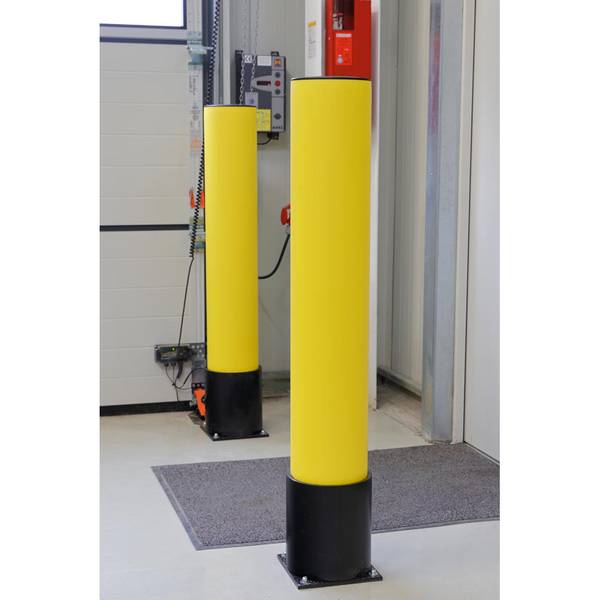 Rammschutzpoller Rohr-Ø225xH1200mm gelb z.Aufdübeln PE DANCOP