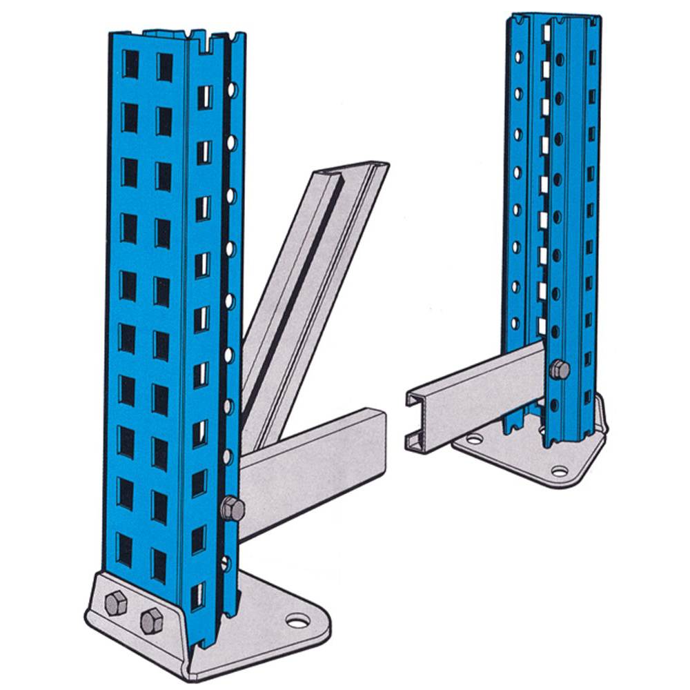 Weitspannregal, Anbaufeld, 4 Ebenen mit Stahlpaneelen, Fachlast 670 kg, BxTxH 1785x600x2500 mm, Ständer blau, Holme oran-4