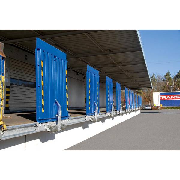 Überfahrbrücke Stahlbl.enzianblau L2000xB2000mm stationär Trgf.5000kg ALTEC