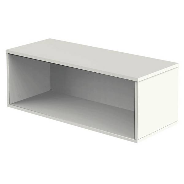 Aufsatz für Schiebetürenschrank Form 4 offen 100x40x36cm weiß