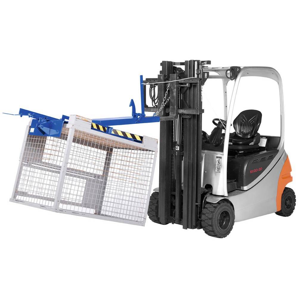 RR Industrietechnik Gitterboxwender 570x1640x450mm 450kg Tragkraft RAL 5010 Enzianblau-4