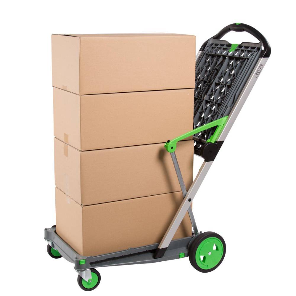 Klappwagen, LxBxH 890x550x1025 mm, zusammengeklappt 670x470x110 mm, 2 Ladefläche-4