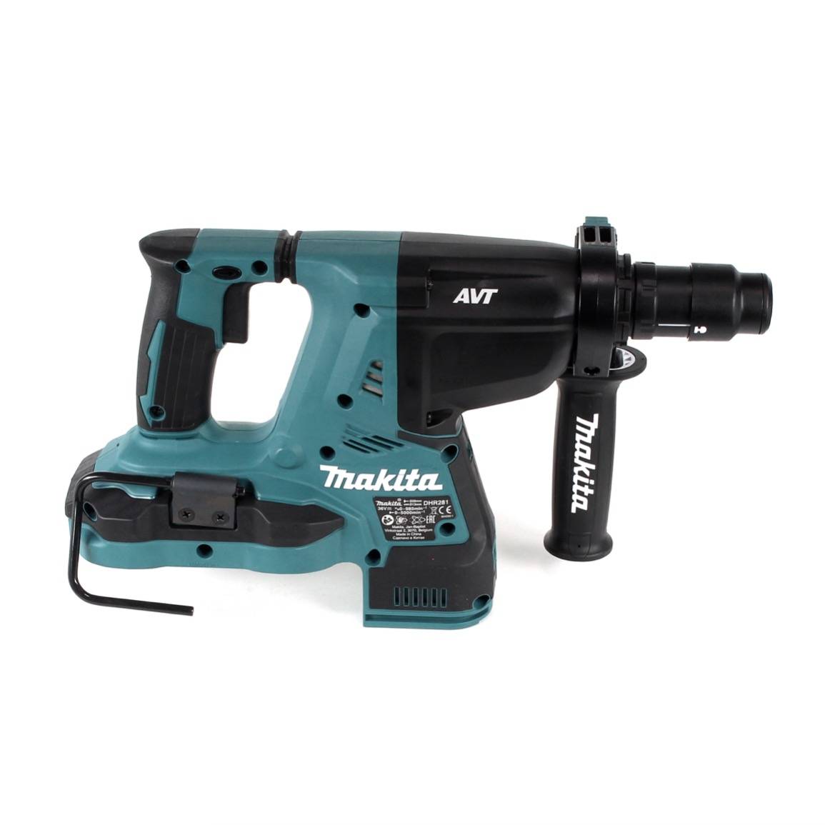 Makita DHR 281 Z Akku Bohrhammer 28 mm Brushless 2 x 18 V 36 V Li-Ion für SDS-PLUS mit Schnellwechselfutter-4