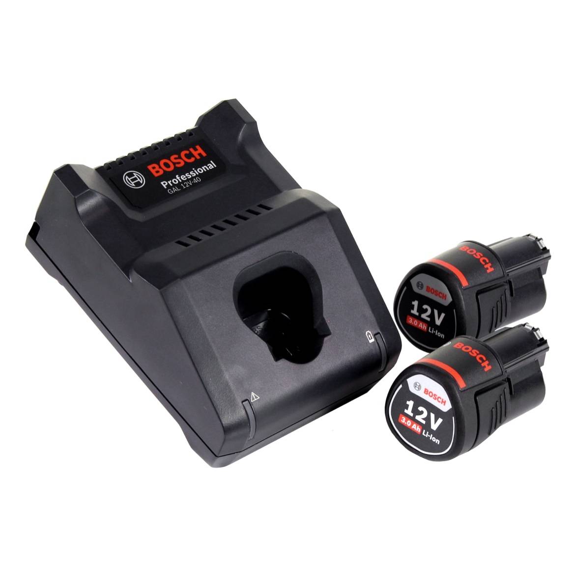 Bosch GWS 12V-76 Professional Akku Winkelschleifer 12 V 76 mm Brushless + 2x Akku 3,0 Ah + Ladegerät + L-Boxx-3