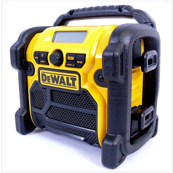 DeWalt DCR 019 10,8 V- 18 V Li- Ion Baustellen Radio Solo, ohne Akku & ohne Ladegerät-1