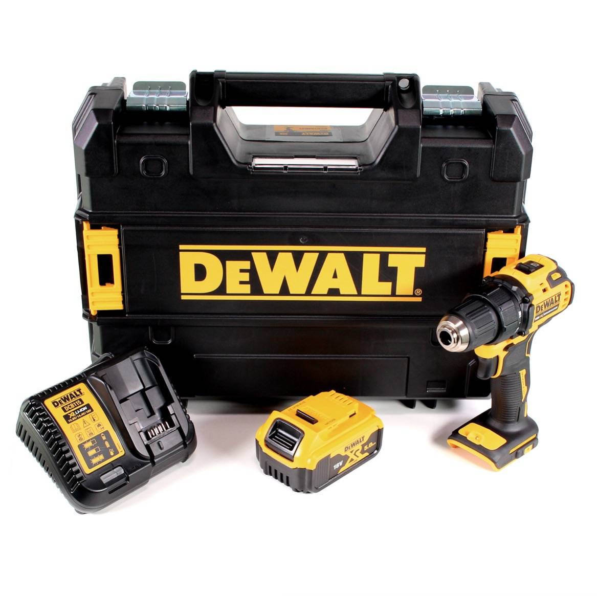 DeWalt DCD 708 P1T Akku Bohrschrauber 18 V Li-Ion Brushless in TSTAK Box + 1 x 5,0 Ah Akku + Ladegerät-1