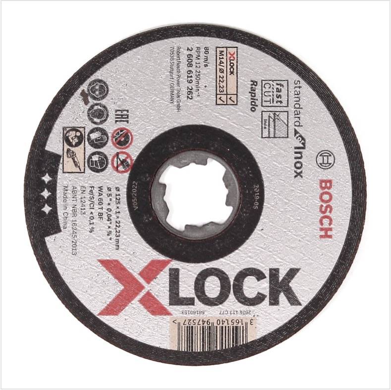 Bosch Trennscheiben X-LOCK 125 x 22,23mm Standard for Inox ( 2608619267 )-1