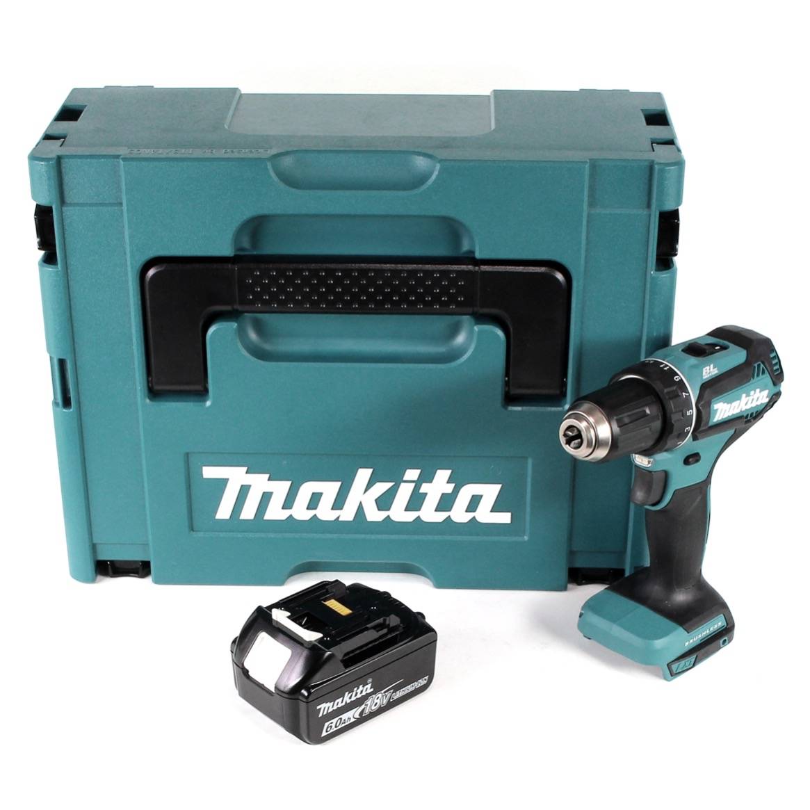 Makita DDF 485 G1J Akku Bohrschrauber 18V 50Nm im Makpac + 1x 6,0 Ah Akku - ohne Ladegerät-1