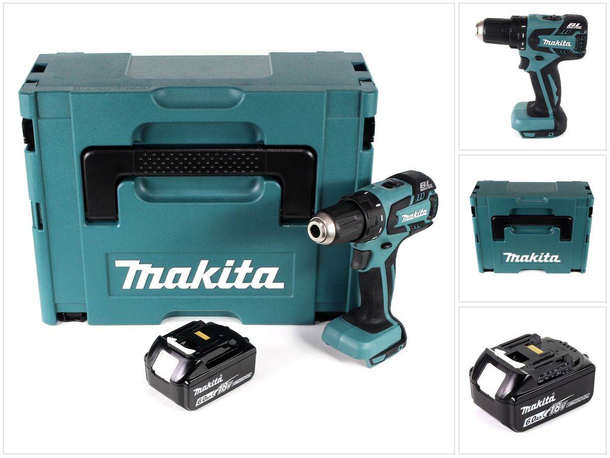 Makita DDF 459 G1J Akku Bohrschrauber 18V 45Nm im Makpac + 1x 6,0 Ah Akku - ohne Ladegerät-0