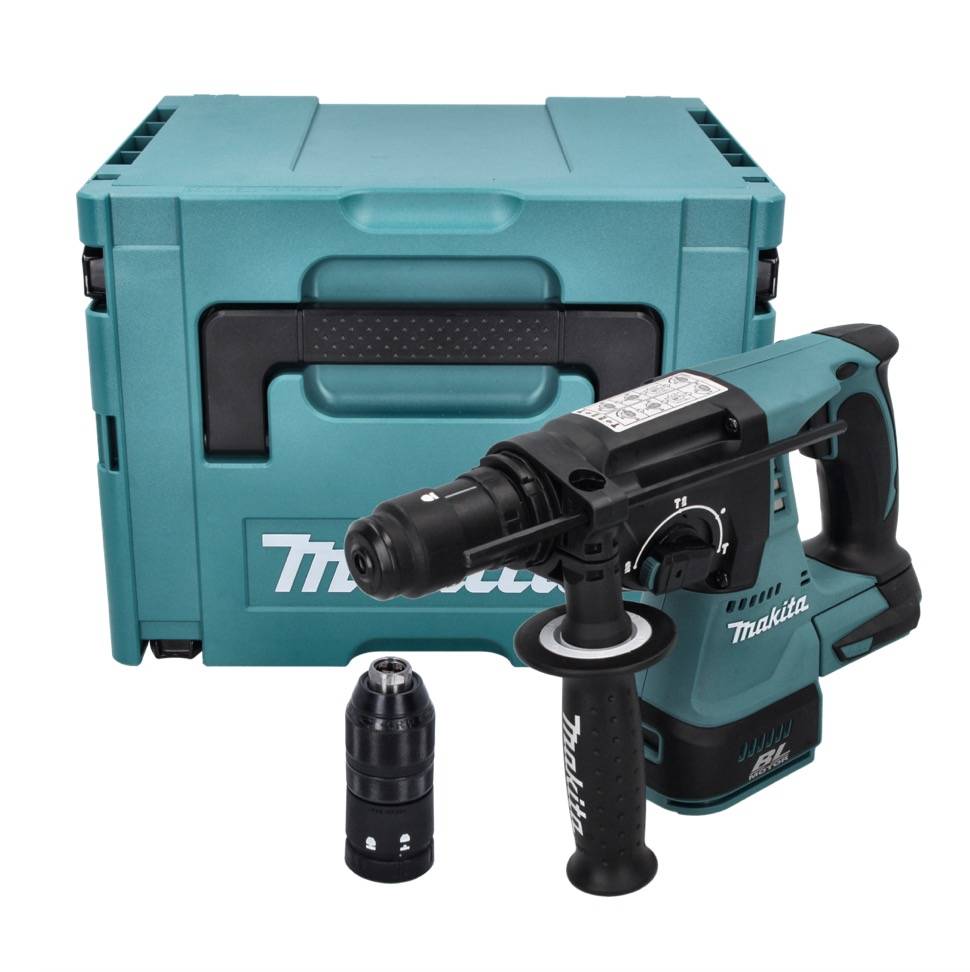 Makita DHR 243 ZJ Akku Bohrhammer 18 V 2 J SDS-Plus Brushless + Makpac - ohne Akku, ohne Ladegerät-1