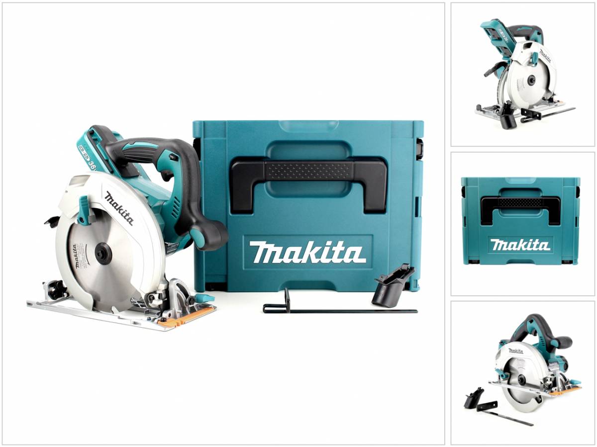 Makita DHS 710 ZJ Akku Handkreissäge 36V (2x 18V) 190 mm Solo + Makpac - ohne Akku, ohne Ladegerät-0