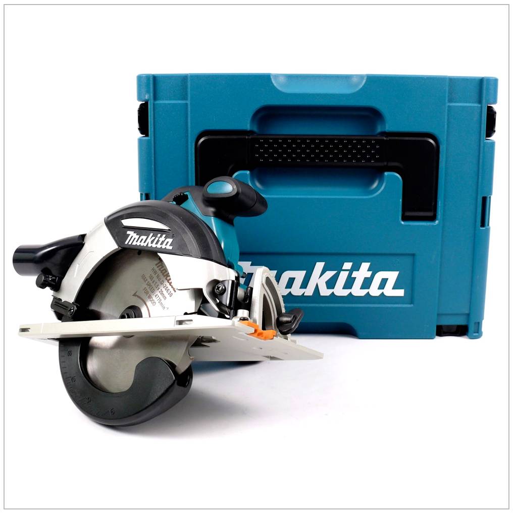 Makita DHS 630 ZJ 18 V 165 mm Akku Handkreissäge im Makpac mit Einlage-1