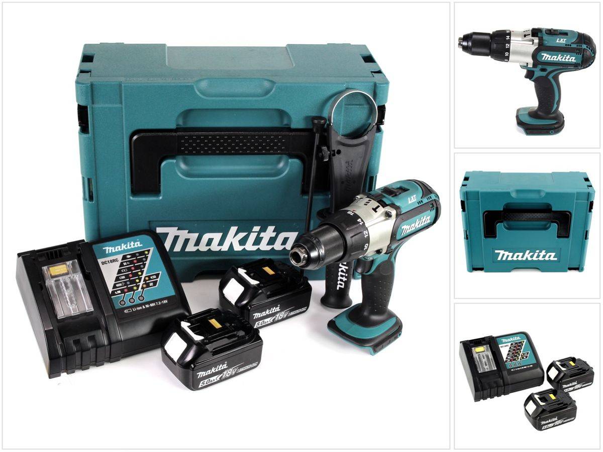 Makita DHP451RTJ - Bohrhammer/Treiber - schnurlos-0