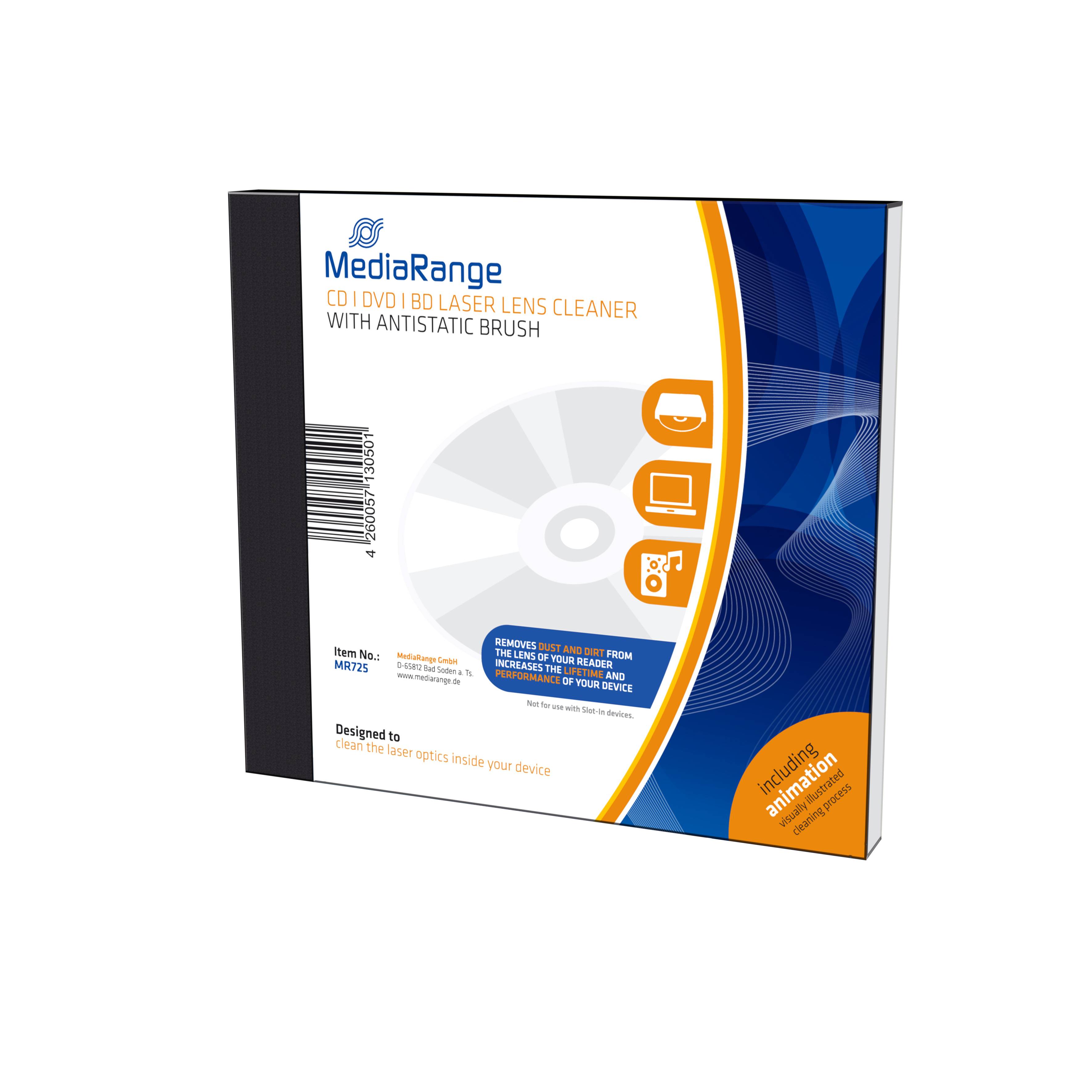 MediaRange - CD/DVD-Linsenreinigungs-Kit-1