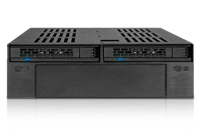 ICY Dock ExpressCage MB322SP-B - Mobiles Speicher-Rack - 5,25"" bis 3,5"" / 2,5"" (13,3 cm bis 8,9/6,4 cm)-2