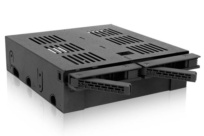ICY Dock ExpressCage MB322SP-B - Mobiles Speicher-Rack - 5,25"" bis 3,5"" / 2,5"" (13,3 cm bis 8,9/6,4 cm)-3