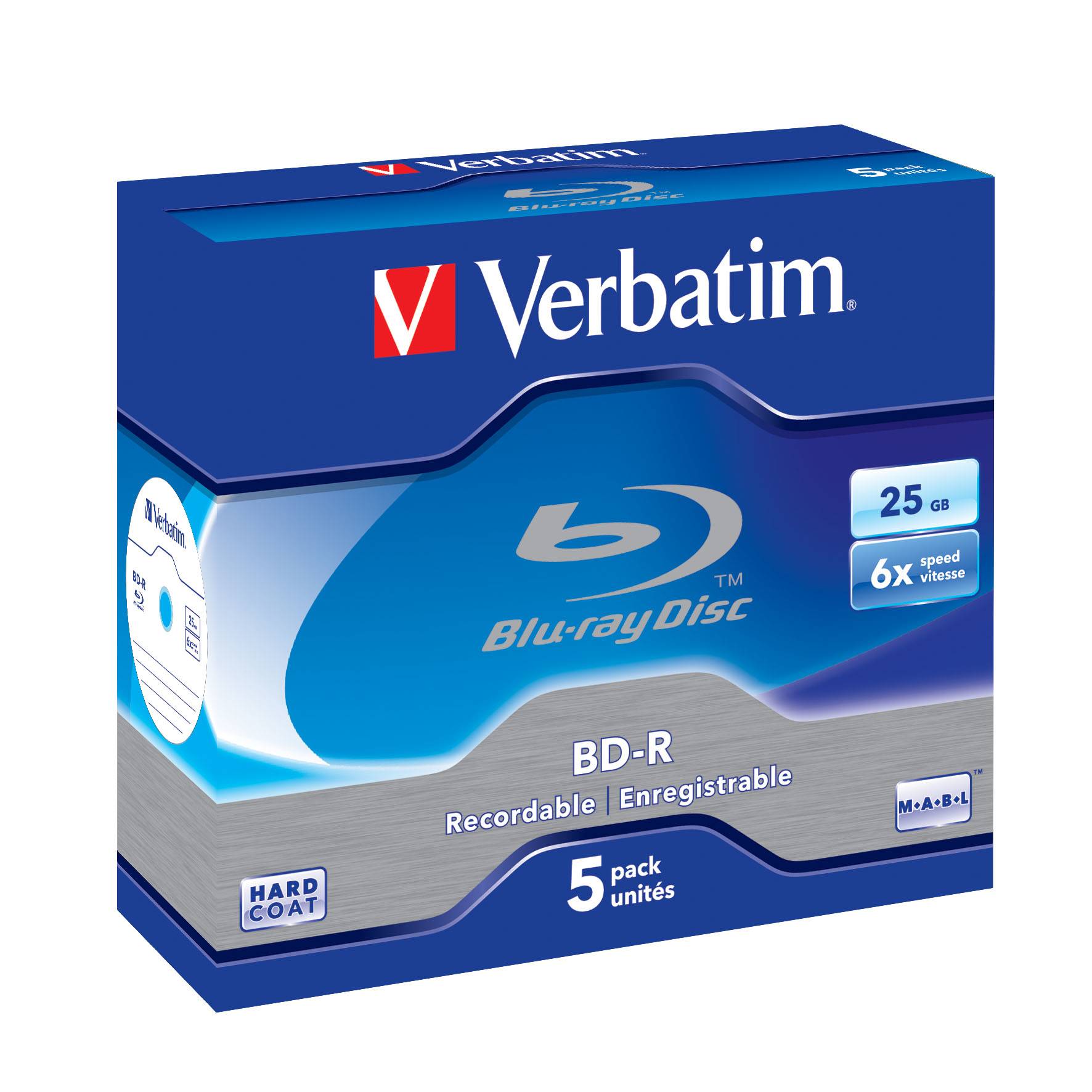 Verbatim 5 x BD-R - 25 GB 6x - Jewel Case (Schachtel)-1