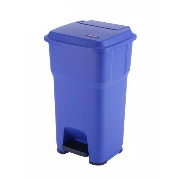 Vileda Pedaleimer Hera 60 Liter blau großes Pedal für berührungslose Nutzung blau