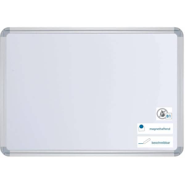Stellwandtafel schwer entflammbar Emaille B1800xH1200xT22mm weiß