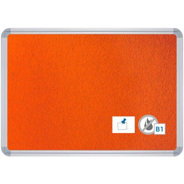 Stellwandtafel schwer entflammbar beiseitig Filz B1200xH1500xT22 orange