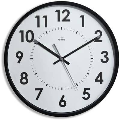 Wanduhr lautlos Durchmesser 30cm schwarz-0