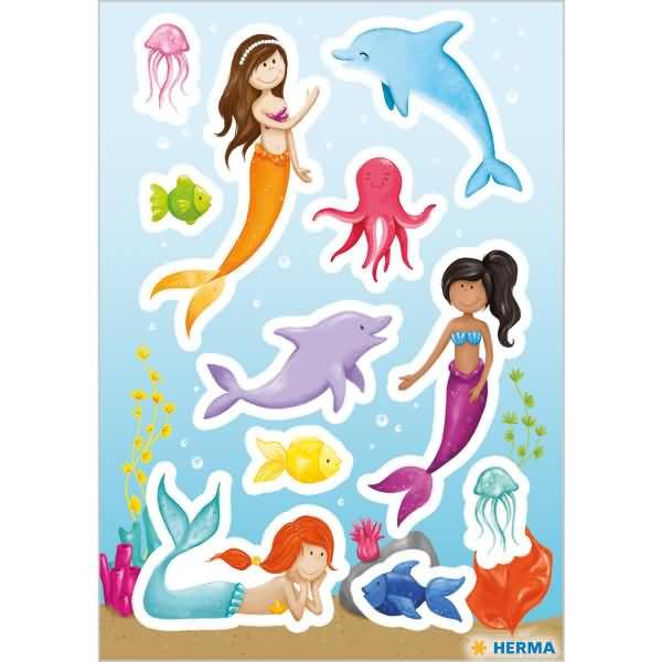 Sticker Princess of the Sea mit Glitzereffekt-1