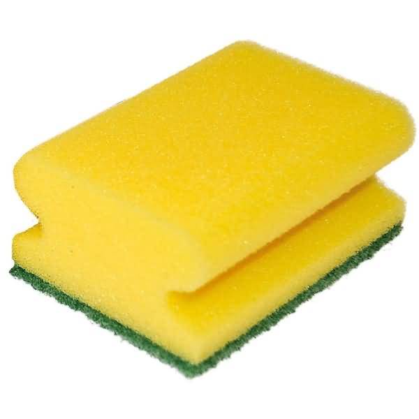 Reinigungsschwamm Classic 9,5x7x4,5cm gelb VE=10 Stück-0