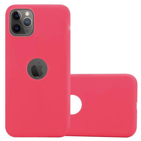 Cadorabo Hülle für Apple iPhone 11 PRO MAX Schutzhülle in Rot Handyhülle TPU Silikon Etui Case Cover