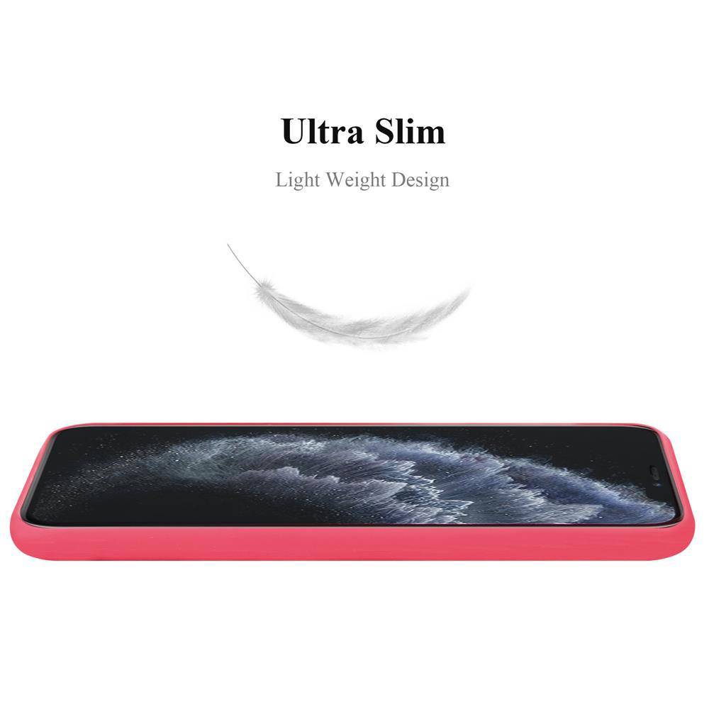 Cadorabo Hülle für Apple iPhone 11 PRO MAX Schutzhülle in Rot Handyhülle TPU Silikon Etui Case Cover-2