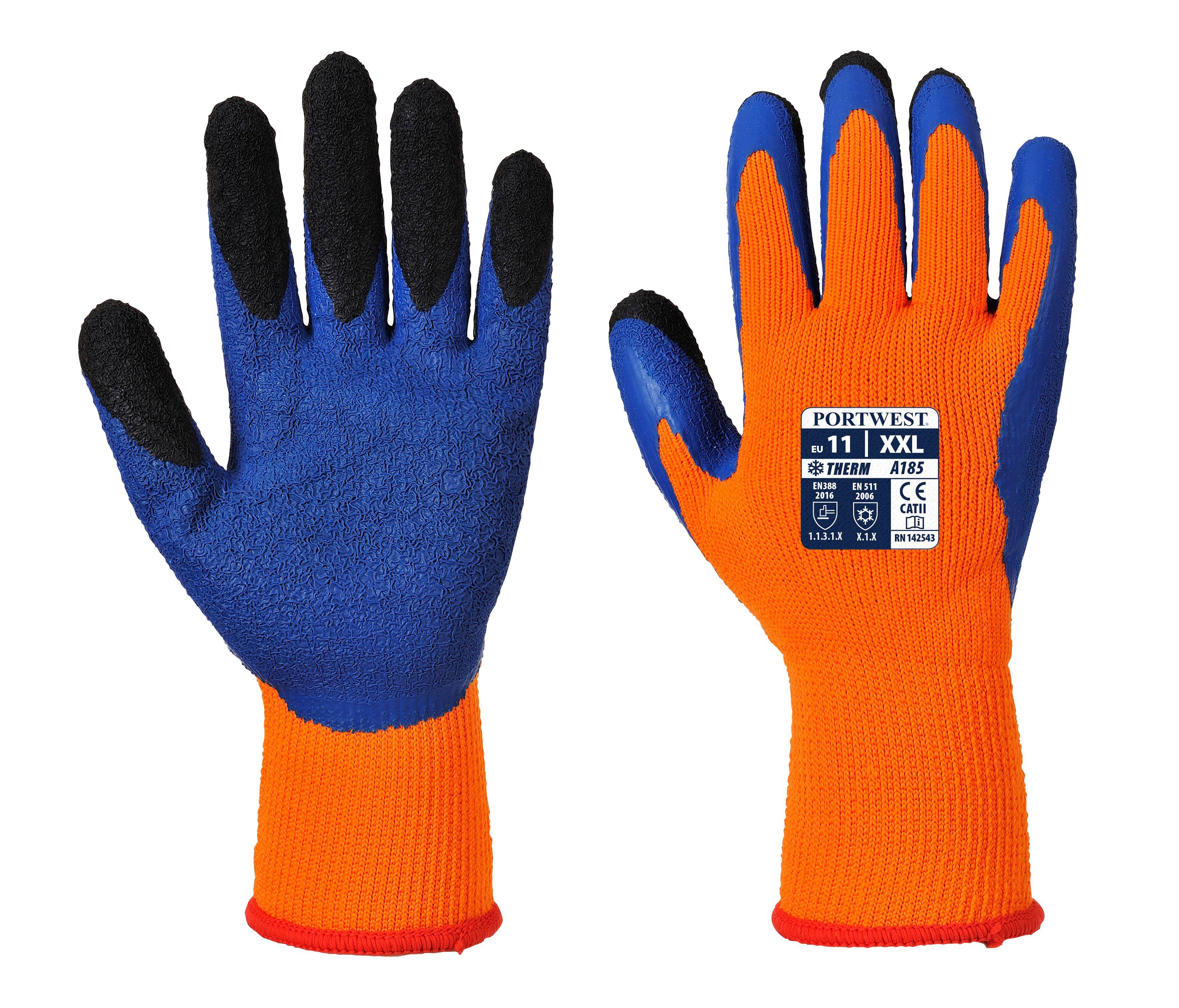Portwest Duo-Therm Handschuh Farbe: Orange/Blau, Gr.: 11 (2XL)-0