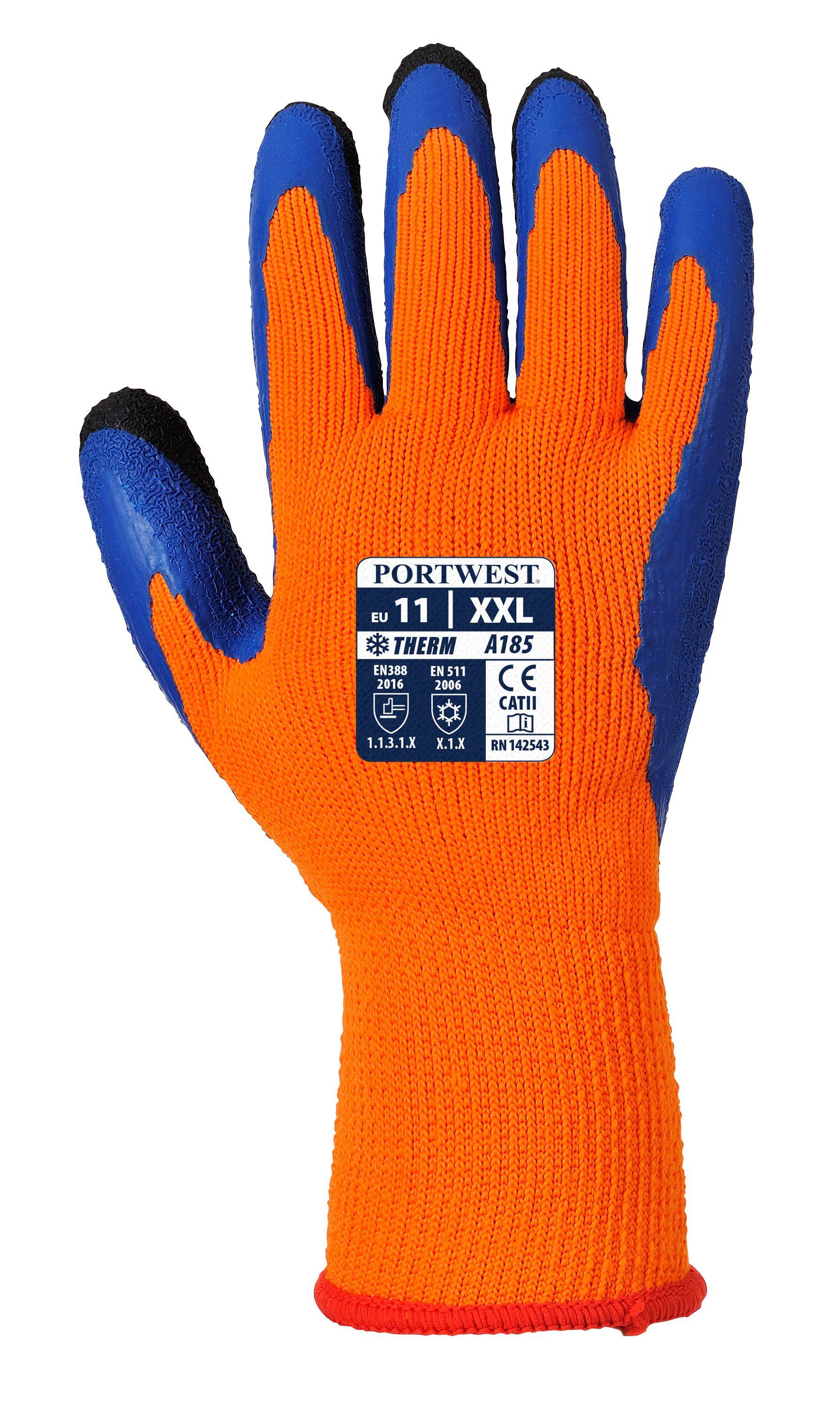 Portwest Duo-Therm Handschuh Farbe: Orange/Blau, Gr.: 11 (2XL)-1