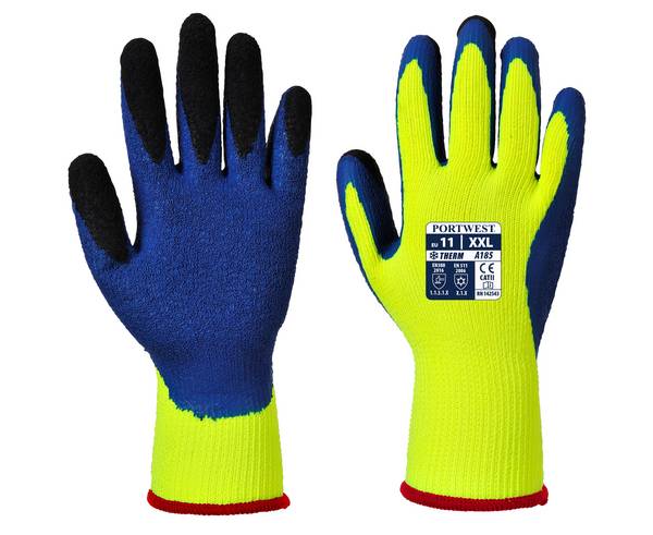 Portwest Duo-Therm Handschuh Farbe: Gelb/Blau, Gr.: 10 (XL)
