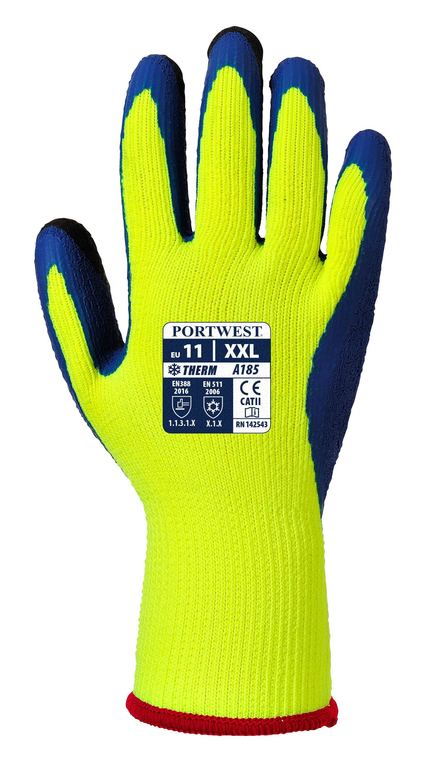 Portwest Duo-Therm Handschuh Farbe: Gelb/Blau, Gr.: 10 (XL)-1