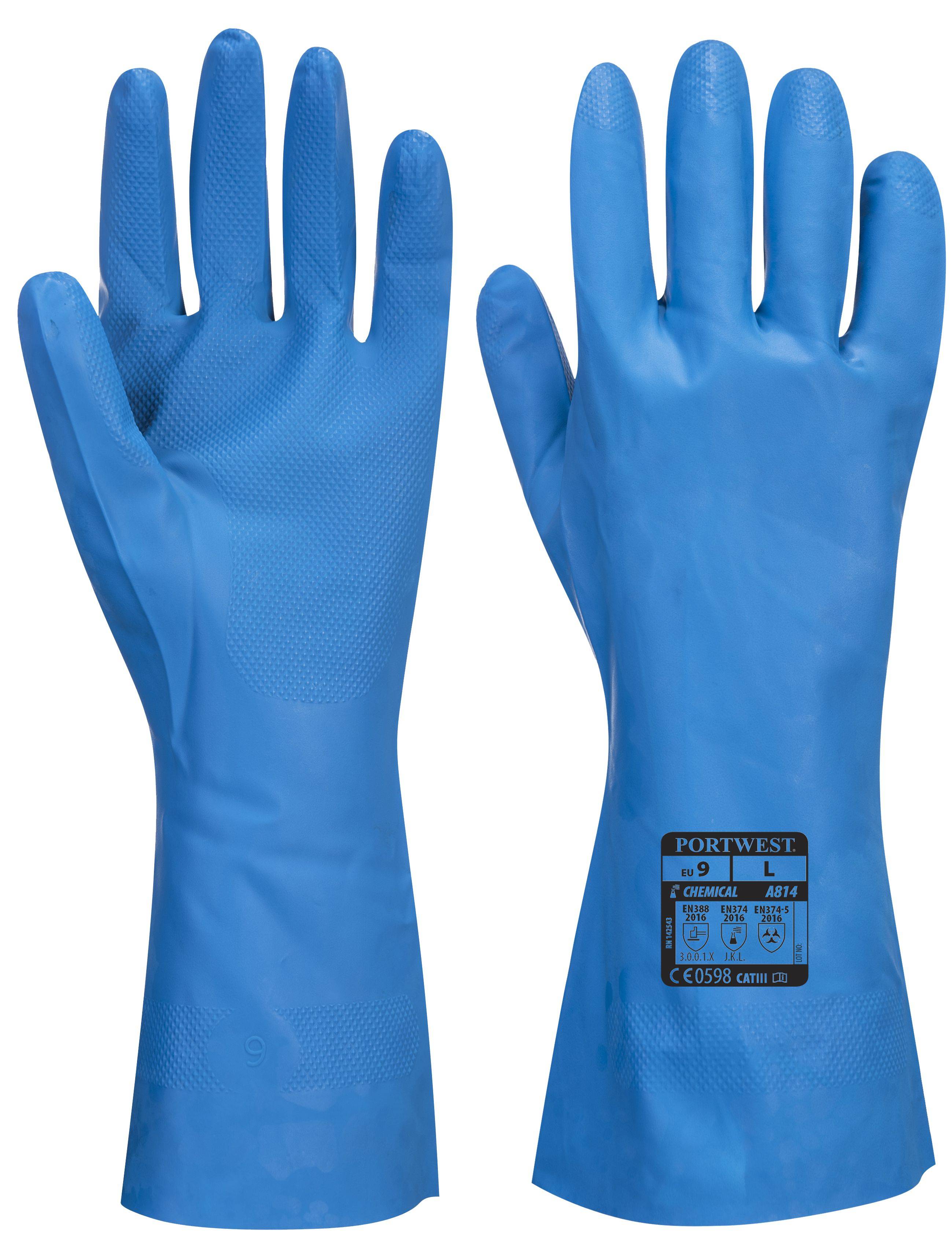 Portwest Nitril Handschuh für die Lebensmittelindustrie Farbe: Blau, Gr.: 10 (XL)-0